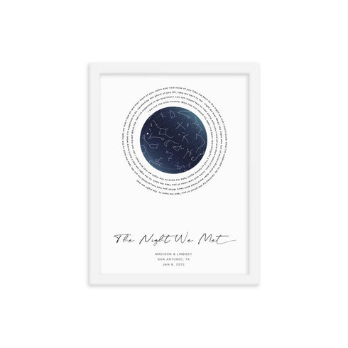 Custom Song Lyrics Star Maps